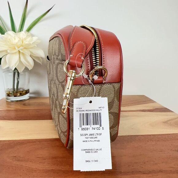 NWT Coach X‎ Peanuts Jamie Camera Bag In Signature Canvas With Patches - Picture 8 of 9